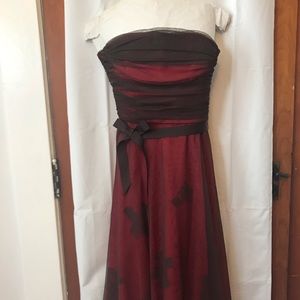 BCBGMaxAzria strapless midi dress